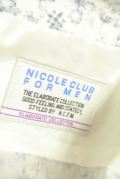NICOLE（ニコル）の古着「6分袖花柄スキッパーシャツ（カジュアルシャツ）」大画像６へ