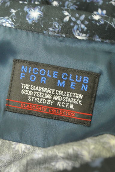 NICOLE（ニコル）の古着「6分袖花柄スキッパーシャツ（カジュアルシャツ）」大画像６へ