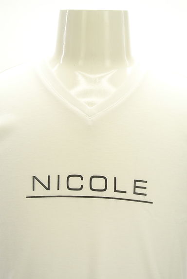 NICOLE（ニコル）の古着「VネックロゴTシャツ（Ｔシャツ）」大画像４へ