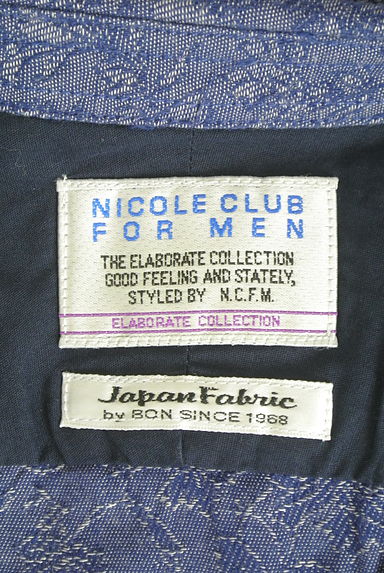 NICOLE（ニコル）の古着「６分袖花柄ジャガードスキッパーシャツ（カジュアルシャツ）」大画像６へ