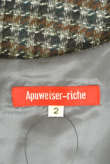 Apuweiser riche（アプワイザーリッシェ）の古着「膝上丈チェック柄起毛ジャンパースカート（キャミワンピース）」大画像６へ