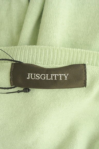 JUSGLITTY（ジャスグリッティー）の古着「８分袖シフォンカットソー＋ニットカーディガン（アンサンブル）」大画像６へ