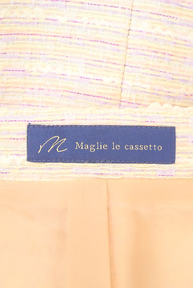 Maglie le cassetto（マーリエ ル カセット）の古着「フロントファスナー膝下ツイードスカート（スカート）」大画像６へ