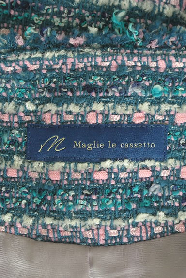 Maglie le cassetto（マーリエ ル カセット）の古着「ボリューム袖フリンジツイードジャケット（ジャケット）」大画像６へ