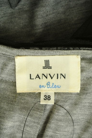 LANVIN en Bleu（ランバンオンブルー）の古着「リボンブローチ付きフリルチュールカットソー（カットソー・プルオーバー）」大画像６へ