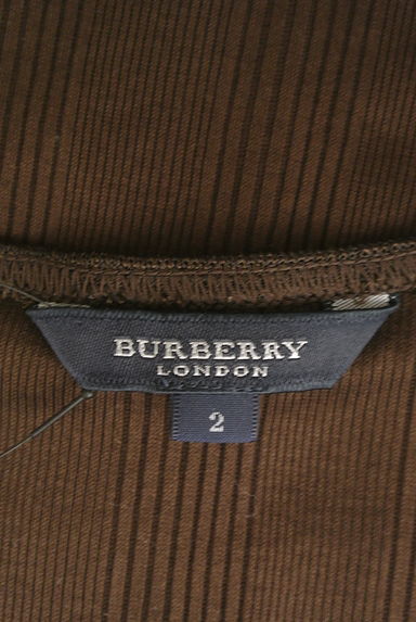 BURBERRY（バーバリー）の古着「ノースリーブフリルリブカットソー（カットソー・プルオーバー）」大画像６へ