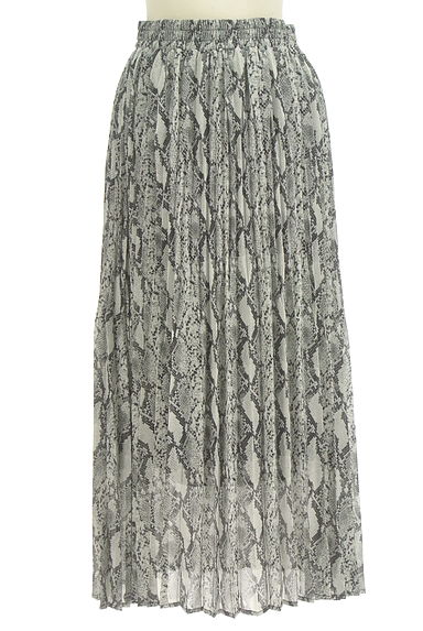 AZUL by moussy（アズールバイマウジー）の古着「パイソン柄ロングシフォンスカート（ロングスカート・マキシスカート）」大画像１へ