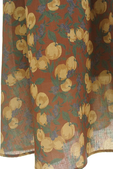 SM2（サマンサモスモス）の古着「フルーツ柄ギャザーフレアスカート（ロングスカート・マキシスカート）」大画像５へ