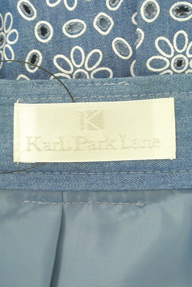 KarL Park Lane（カールパークレーン）の古着「花柄タックフレア膝丈スカート（スカート）」大画像６へ