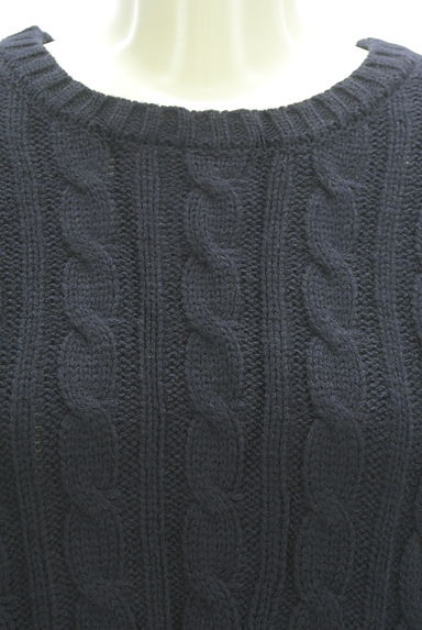 Couture Brooch（クチュールブローチ）の古着「サイドリボンケーブル編みニットトップス（ニット）」大画像４へ