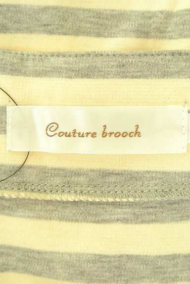 Couture Brooch（クチュールブローチ）の古着「バックリボンボーダーミニワンピース（ワンピース・チュニック）」大画像６へ