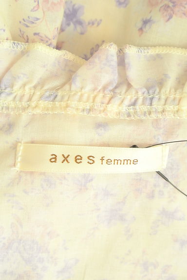 axes femme（アクシーズファム）の古着「花柄フリルブラウス（ブラウス）」大画像６へ