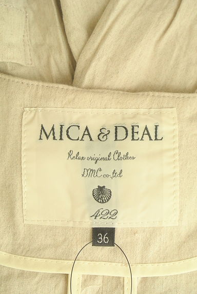 mica&deal（マイカアンドディール）の古着「リネン混ストレッチノーカラージャケット（ジャケット）」大画像６へ