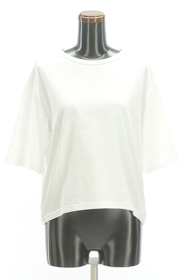 L'EQUIPE（レキップ）の古着「６分袖白Tシャツ（Ｔシャツ）」大画像１へ