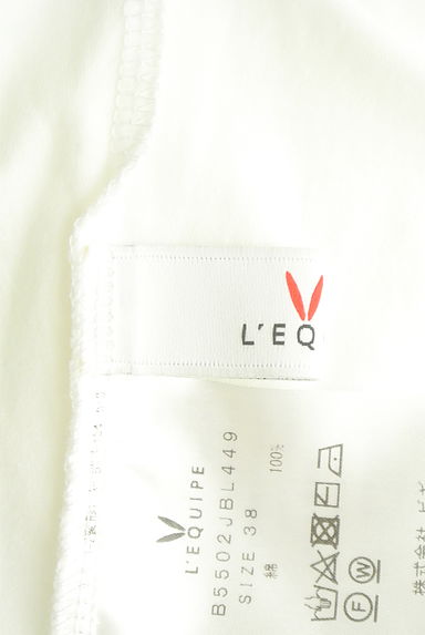L'EQUIPE（レキップ）の古着「６分袖白Tシャツ（Ｔシャツ）」大画像６へ