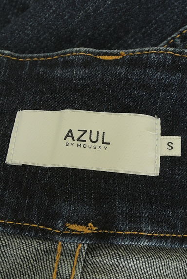 AZUL by moussy（アズールバイマウジー）の古着「ハイウエストウォッシュド加工ロングデニムスカート（ロングスカート・マキシスカート）」大画像６へ
