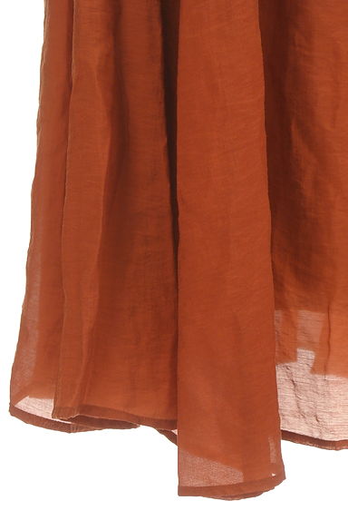 ROSE BUD（ローズバッド）の古着「ボリュームフレアシアーロングスカート（ロングスカート・マキシスカート）」大画像５へ