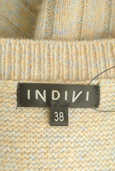 INDIVI（インディヴィ）の古着「ワイドメランジニット（ニット）」大画像６へ