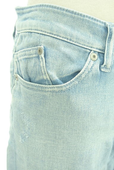 Stola.（ストラ）の古着「ダメージ加工ストレートデニムパンツ（デニムパンツ）」大画像４へ