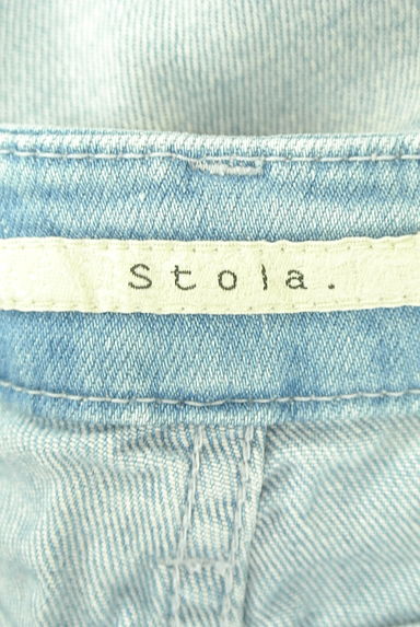 Stola.（ストラ）の古着「ダメージ加工ストレートデニムパンツ（デニムパンツ）」大画像６へ