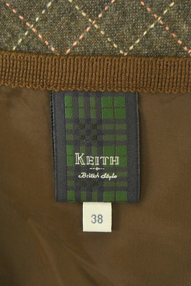 KEITH（キース）の古着「膝丈チェック柄ウール混スカート（スカート）」大画像６へ