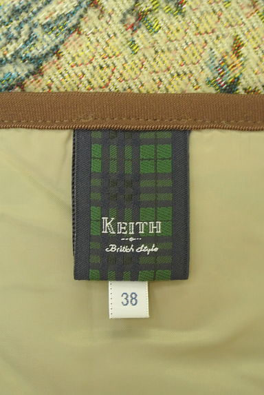 KEITH（キース）の古着「ミディ丈ゴブラン織り花柄スカート（スカート）」大画像６へ