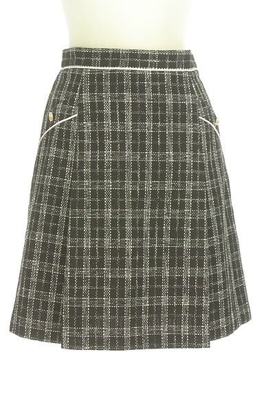 LAISSE PASSE（レッセパッセ）の古着「チェック柄パイピング膝上スカート（スカート）」大画像１へ