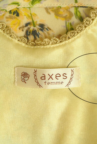 axes femme（アクシーズファム）の古着「イレギュラーヘム膝丈花柄ワンピース（キャミワンピース）」大画像６へ