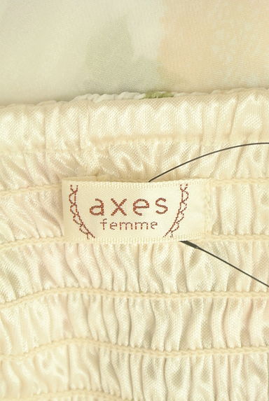 axes femme（アクシーズファム）の古着「膝下丈花柄シフォンキャミワンピース（キャミワンピース）」大画像６へ