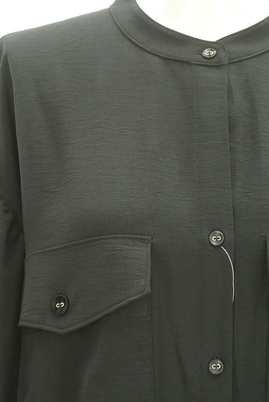 VICKY（ビッキー）の古着「バルーン袖バンドカラーロングシャツ（ブラウス）」大画像４へ