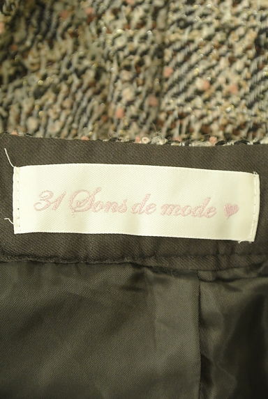 31 Sons de mode（トランテアン ソン ドゥ モード）の古着「ラメツイードミニスカート（ミニスカート）」大画像６へ