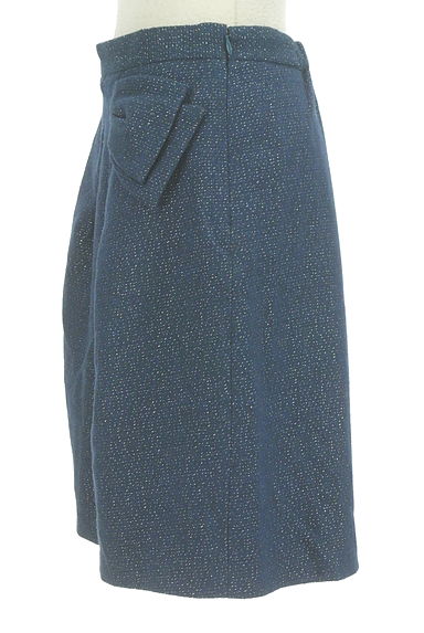 Couture Brooch（クチュールブローチ）の古着「ラメ混タック膝丈スカート（スカート）」大画像３へ