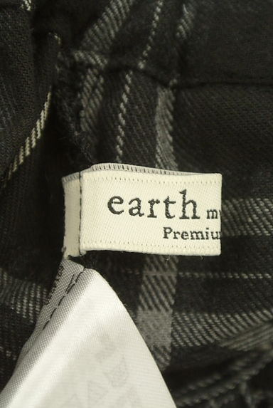 earth music&ecology（アースミュージック＆エコロジー）の古着「チェック柄ロングジャンパースカート（キャミワンピース）」大画像６へ