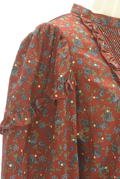MOUSSY（マウジー）の古着「ボリューム袖花柄カットソー（カットソー・プルオーバー）」大画像５へ
