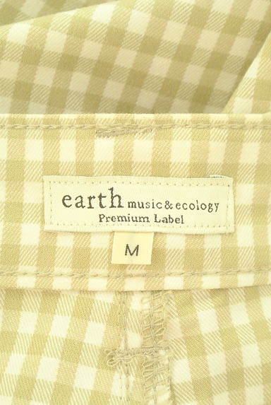 earth music&ecology（アースミュージック＆エコロジー）の古着「ギンガムチェックセミフレアパンツ（パンツ）」大画像６へ