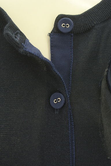 LANVIN en Bleu（ランバンオンブルー）の古着「コサージュ付きニットカーディガン（カーディガン・ボレロ）」大画像５へ