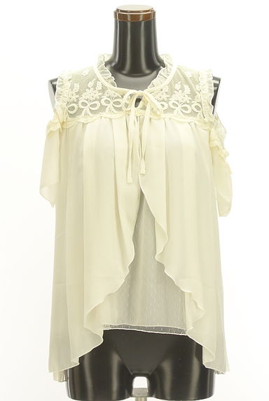 axes femme（アクシーズファム）の古着「オープンショルダーシフォンカットソー（カットソー・プルオーバー）」大画像１へ