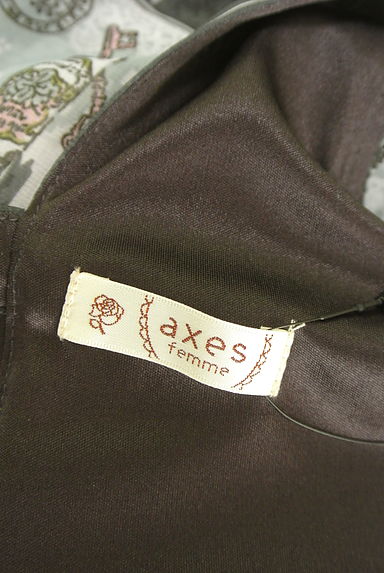 axes femme（アクシーズファム）の古着「ストライプ柄シフォンワンピース（キャミワンピース）」大画像６へ