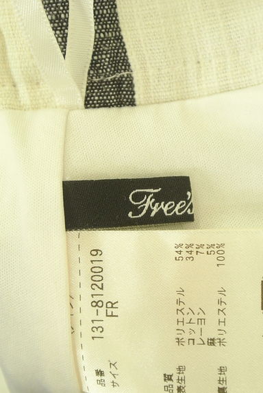 FREE'S MART（フリーズマート）の古着「チェック柄リネン混ミモレスカート（ロングスカート・マキシスカート）」大画像６へ