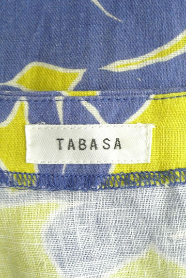 TABASA（タバサ）の古着「配色リゾート柄ロングワンピース（ワンピース・チュニック）」大画像６へ