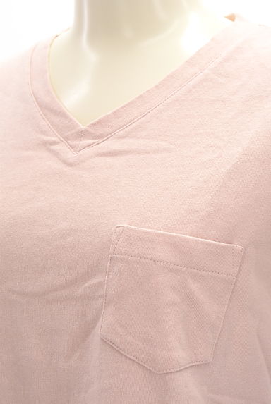 CUBE SUGAR（キューブシュガー）の古着「Ｖネック胸ポケットＴシャツ（Ｔシャツ）」大画像４へ