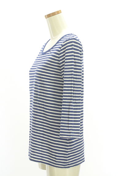 CUBE SUGAR（キューブシュガー）の古着「七分袖ボーダーＴシャツ（Ｔシャツ）」大画像３へ