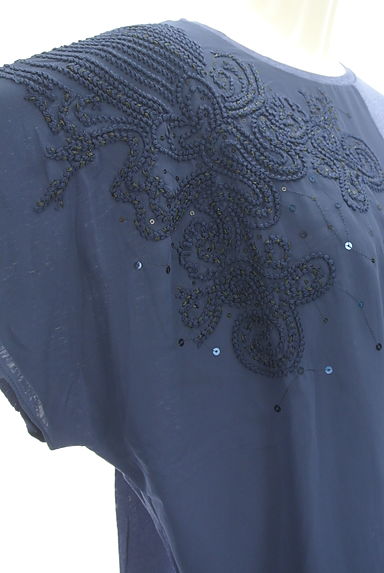 ARTISAN（アルチザン）の古着「刺繍シフォン切替リネンプルオーバー（カットソー・プルオーバー）」大画像４へ