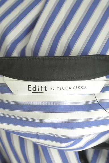 YECCA VECCA（イェッカヴェッカ）の古着「配色バンドカラーストライプシャツ（ブラウス）」大画像６へ