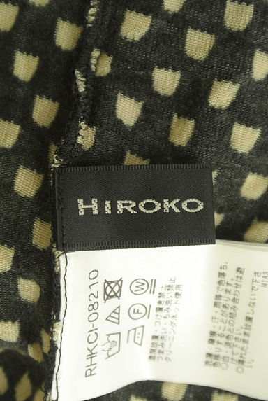 HIROKO KOSHINO（ヒロココシノ）の古着「総柄ハイネックニットトップス（カットソー・プルオーバー）」大画像６へ