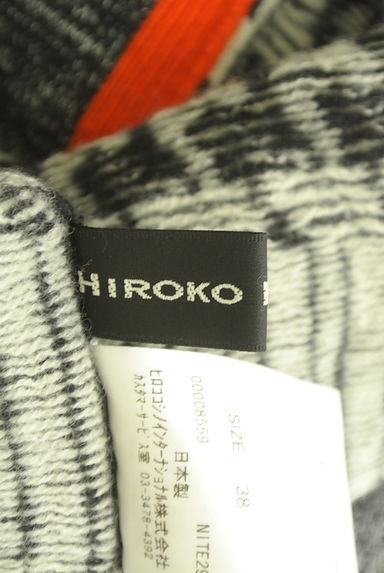 HIROKO KOSHINO（ヒロココシノ）の古着「柄切替ニットカーディガン（カーディガン・ボレロ）」大画像６へ