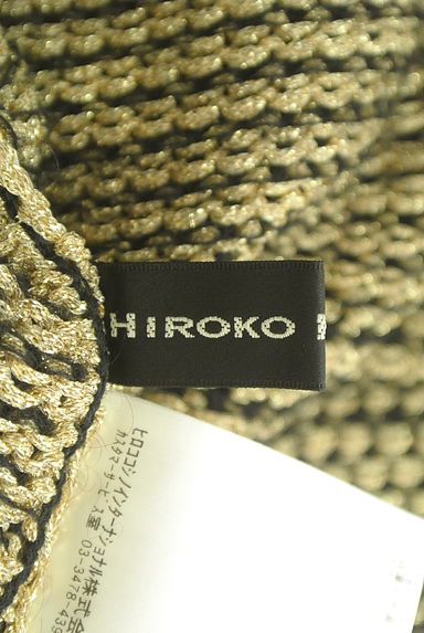HIROKO KOSHINO（ヒロココシノ）の古着「モックネックラメニットトップス（ニット）」大画像６へ