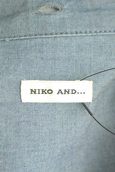 niko and...（ニコ アンド）の古着「レースネックロングシャツワンピース（ワンピース・チュニック）」大画像６へ