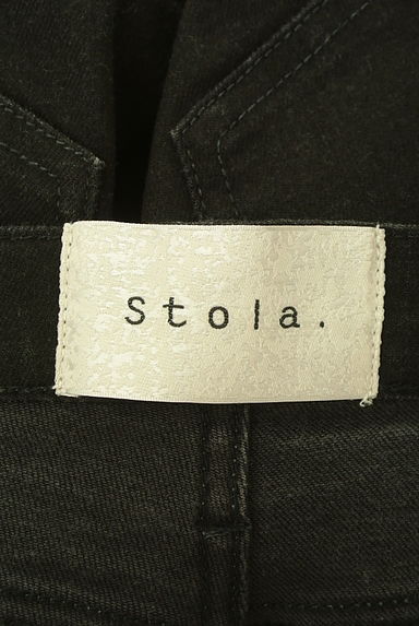 Stola.（ストラ）の古着「カットオフブラックデニムスキニーパンツ（デニムパンツ）」大画像６へ