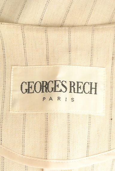 GEORGES RECH（ジョルジュレッシュ）の古着「リネン混ストライプ柄ジャケット（ジャケット）」大画像６へ